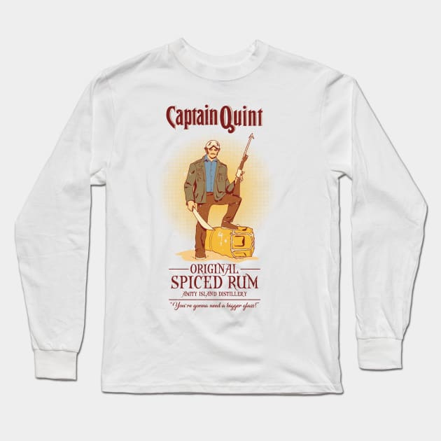 Captain Quint Spiced Rum Long Sleeve T-Shirt by kentcribbs